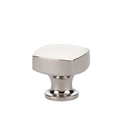 Patioplus 1.25 in. Freestone Cabinet Knob, Bright Nickel PA2046473