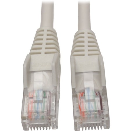 Eaton Tripp Lite Series Cat5e 350 MHz Snagless Molded UTP Ethernet Cable RJ45 M/M, PoE - White, 6 N001-006-WH