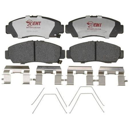 R/M Brakes RM Brakes EHT1506H Ceramic Brake Pad Set With Hardware R53-EHT1506H