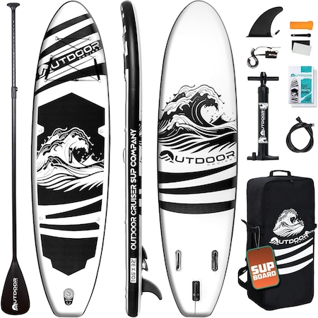 Outdoorcruiser Outdoor Crusier Inflatable Stand Up Paddle Board, Ultra Portable and Lightweight, Wide Stable OCPD01