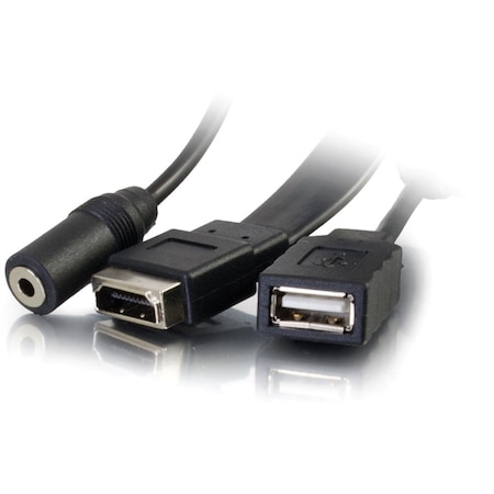 C2G HDMI, VGA, 3.5MM AUDIO AND USB PASS THROUGH SINGLE GANG WALL PLATE - ALUMINUM 39707