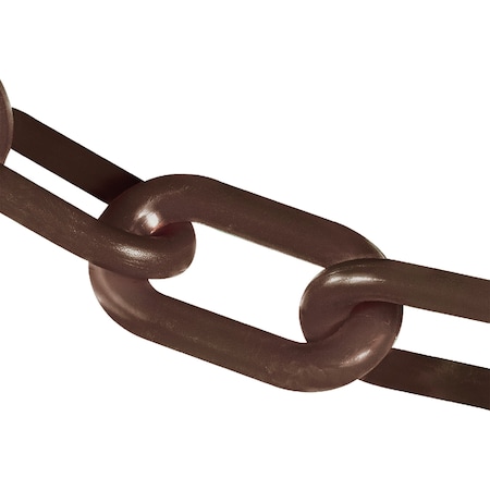 Mr. Chain 4" x 100' Brown Plastic Safety Chain 40010-100