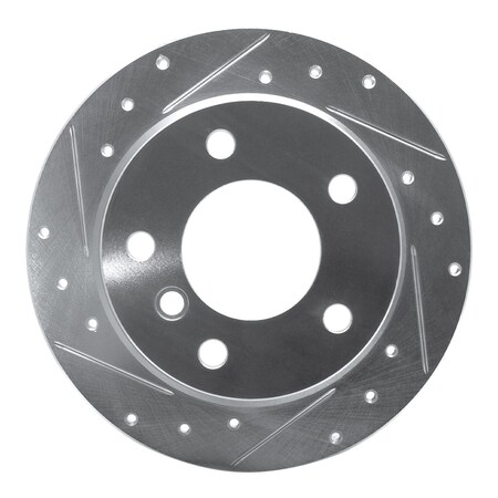 Dynamic Friction Co DFC Brake Rotor - Drilled and Slotted - Silver 631-31045L