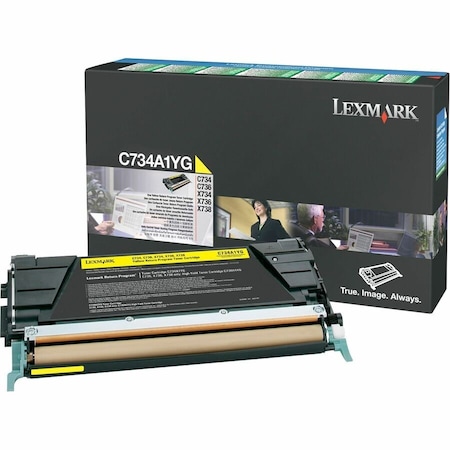 Lexmark Yellow Toner Cartridge 6K YLD C734A1YG
