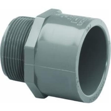 Charlotte Pipe And Foundry PVC 081091600HA 2IN MALE E ADAPT SCH80 PVC SXMIP PVC 08109 1600HA