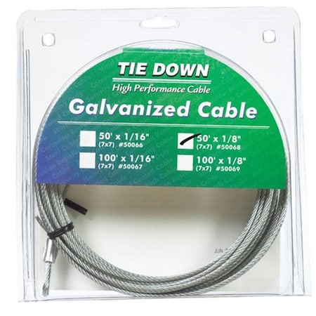 Tie Down Engineering 50068 0.12 in. Galvanized Cable 5391669