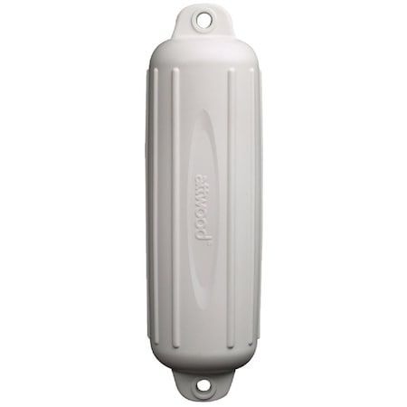 Seachoice 8-1/2'' x 27'' White Twin Eye Boat Fender 79031