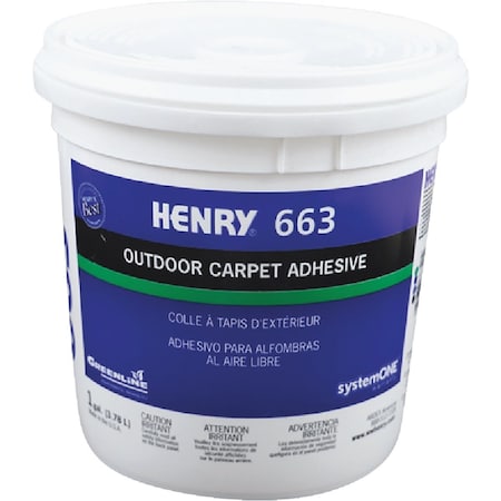 Ww Henry Henry Premium Outdoor Carpet Adhesive 1 Gal. 12185