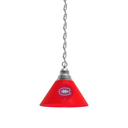 Holland Bar Stool Co Montreal Canadiens Pendant Light, Chrome Fixture BL1CHMonCan