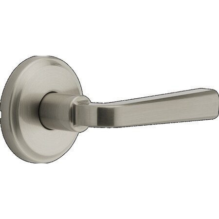 Kwikset Trafford Lever Passage Door Lock with 6AL Latch and RCS Strike Satin Nickel Finish 720TDL-15