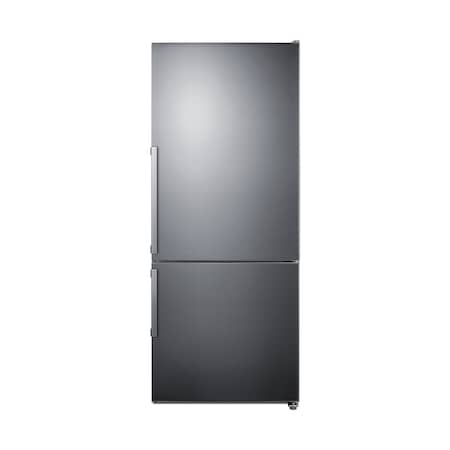 Summit Appliance 28 in Wide Bottom Freezer Refrigerator FFBF284SSIM
