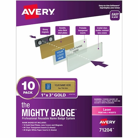 Avery The Mighty Badge by Professional, PK10 71204