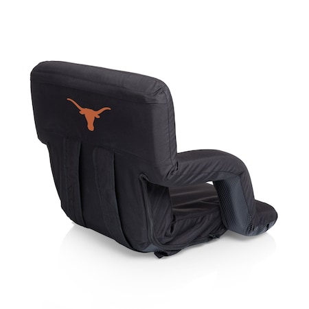 Picnic Time Family Of Brands NCAA Texas Longhorns Ventura Reclining Stadium Seat with Back Support 618-00-179-194-1