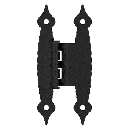 Amerock 3/8in 10 mm Offset Colonial Black Hinge - 1 Pair BPR3406CB