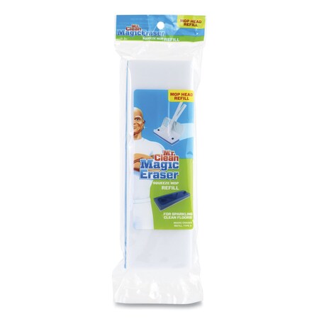 Mr. Clean Magic Eraser Squeeze Mop Refill, Foam, 9.9 x 3.4 x 1.6, White/Blue 446615