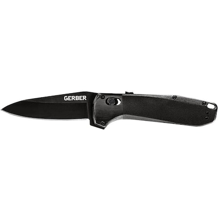 Gerber Highbrow Series Folding Knife, 3-1/2 in L Blade, Steel Blade, 1-Blade 31-003674