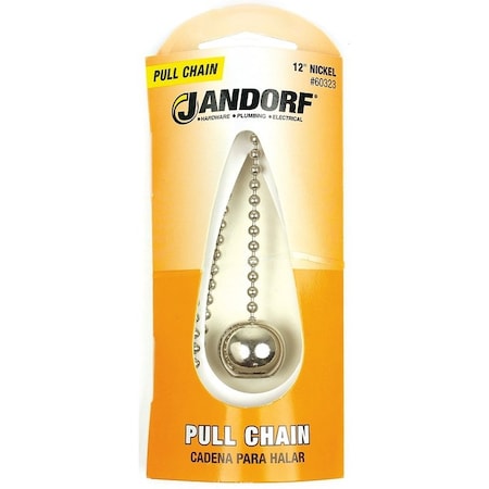 Orrco 12 in. NI Chain/NI Ball 60323