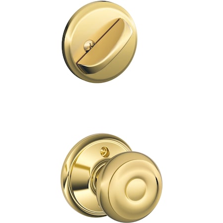 Schlage Residential F59GEO605 12-326 10-269 Georgian Trim Pack for F58 Handlesets - Polished Brass F59 GEO 605