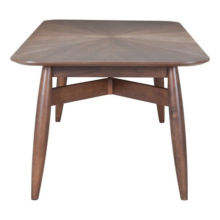 Homeroots 78" Espresso Solid Wood Dining Table 632706