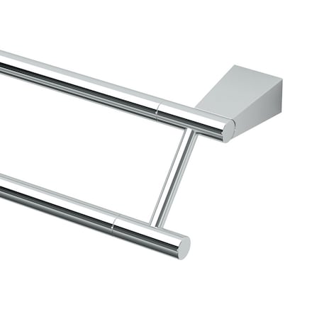 Gatco Bleu 24" Double Towel Bar, Chrome 4714