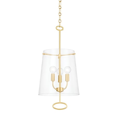 Hudson Valley Lighting James 3 Light Pendant 11 In. Aged Brass 4711-AGB