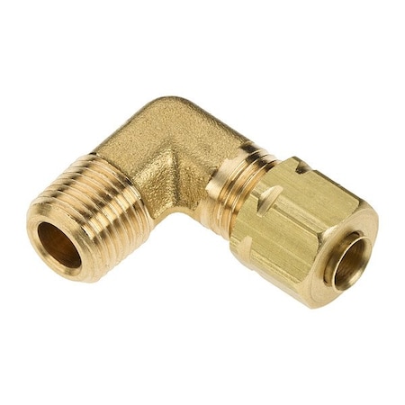 Parker Elbow, Brass, Comp. 3/16 in, MNPT 1/8 in 169CA-3-2