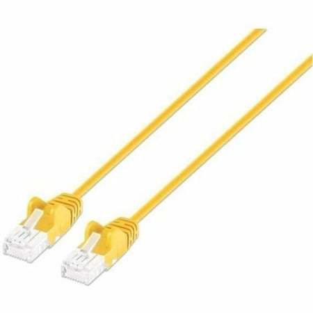 Intellinet Network Solutions CAT6 U/UTP SLIM NETWORK PATCH CABLE, 3 FT., YELLOW 743464
