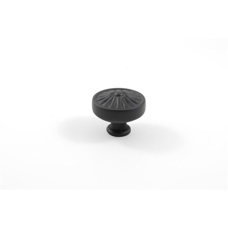Residential Essentials Mushroom Cabinet Knob- Black 10249BK