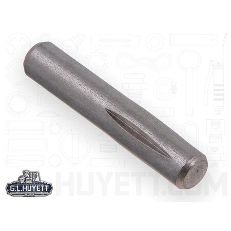 Huyett Type H Grooved Pin, 300 Stainless Steel, 0.188 in Dia x 0.185 in Small End Dia x 1.250 in Length GPS-0187-1250-H