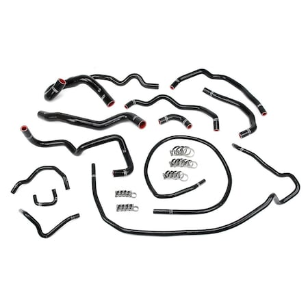 Hps Performance High Temp Reinforced Silicone Radiator and Heater Coolant Hose Kit, Black,  57-1512-BLK