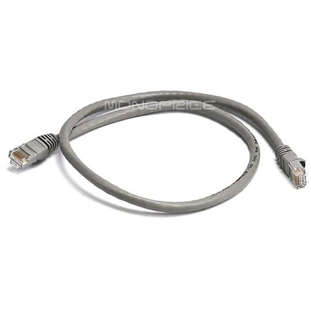 Monoprice Patch Cord, Cat 6, Booted, Gray, 2.0 ft. 4112