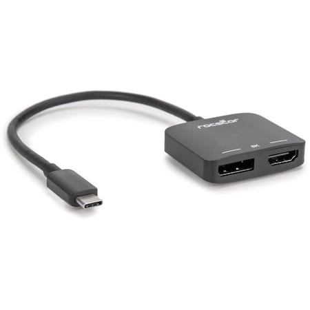 Rocstor USB-C MULTIPORT VIDEO ADAPTER - BLACK Y10A268-B1