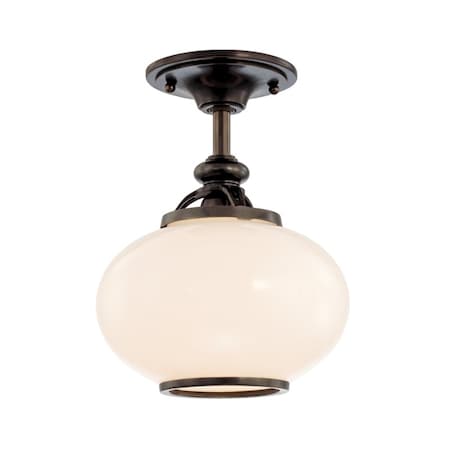 Hudson Valley Lighting Canton 1 Light Semi Flush 9 In. Old Bronze 9809F-OB