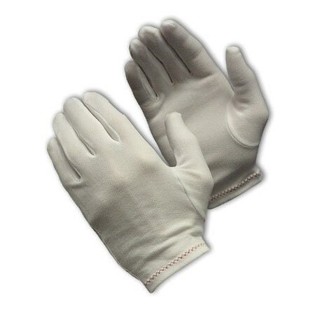 Cleanteam Heavy Weight Stretch Nylon Inspection Glove w/Zig-Zag Stitched Rolled Hem, Full Fashion Patter, 12PK 98-701