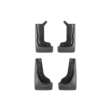 Weathertech Black, No Drill MudFlaps 110176-120176