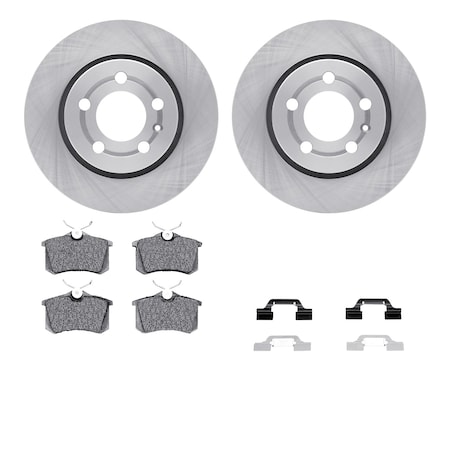 Dynamic Friction Co DFC Rotors with EURO 5000 Ceramic Brake Pads includes Hardware 6612-13502