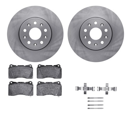 Dynamic Friction Co DFC Brake Rotor with 5000 Brake Pads and Hardware Kit 6512-46273