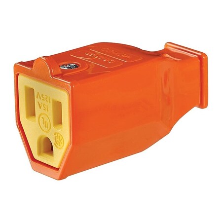 Eaton Wiring Devices Electrical Connector, 2 -Pole, 15 A, 125 V, NEMA: NEMA 5-15 BP993O