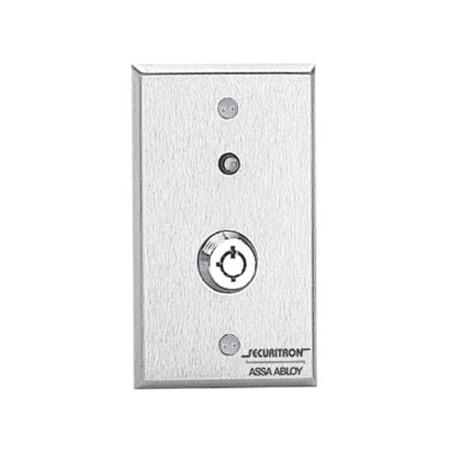 Securitron Key Switch, Stainless Steel, Satin Stainless KP1