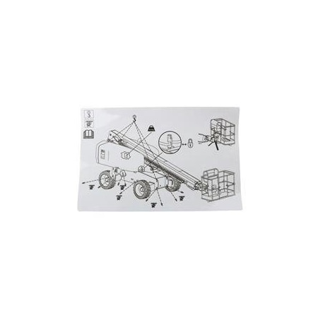 Genie REPLACEMENT DECAL, TRANSPORT/LIFTING, S60 1260107GT
