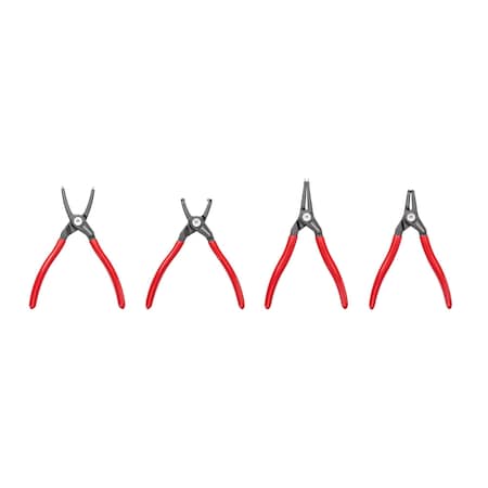 Tekton 7 Inch Internal and External Retaining Ring Pliers Set, 4-Piece 0.070 in. Tips PRR90005