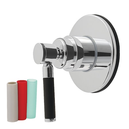 Kingston Brass Single-Handle Six-Way Diverter Valve with Round Trim Kit, Polished Chrome KS4031DKL