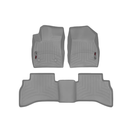 Weathertech Grey, Front and Rear Floorliners 461617-1-3