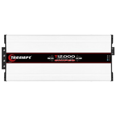 Taramps Full Range High Power Car Audio Amplifier 1 Channel of 12,000 Watts RMS 1-Ohm Compatible T12000.1CHIPEO