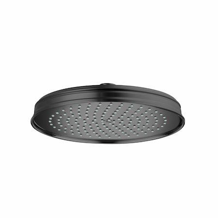 Axor Montreux Showerhead 180 1-Jet, 2.5 gpm in Brushed Black Chrome 28715341