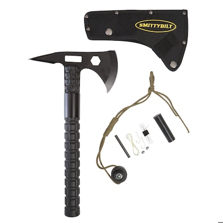 Smittybilt TRAIL AXE W/BLADE SHEATH; 402 STAINLESS BLADE 2828