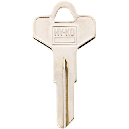Hy-Ko Key Blank, Brass, Nickel, For: Dexter Cabinet, House Locks and Padlocks 11010DE4