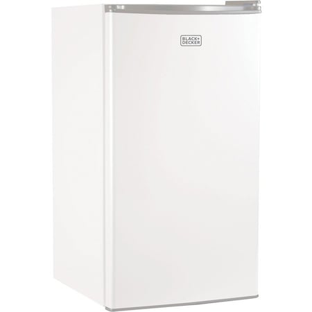 Black & Decker Compact Refrigerator Energy Star Single Door Mini Fridge with Freezer, 3.2 Cubic Ft., White BCRK32W