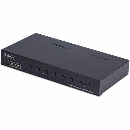Startech.Com 8-PORT DISPLAYPORT KVM SWITCH WITH 1U RACK MOUNT KIT, 4K 60HZ DP 1.2, PUSH-BUTTO R8AD122-KVM-SWITCH