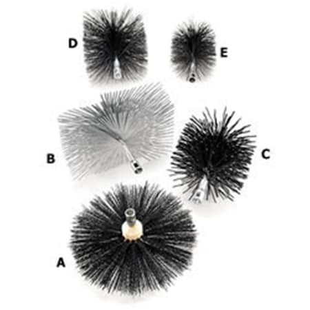 Solid Storage Supplies 8 in. Round Master Series Round Wire Brush SO2211921